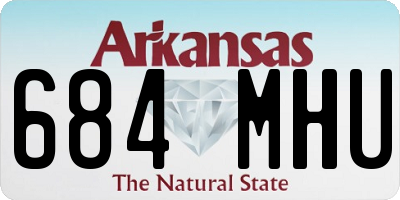 AR license plate 684MHU