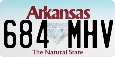 AR license plate 684MHV