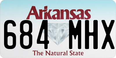 AR license plate 684MHX
