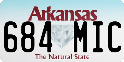 AR license plate 684MIC