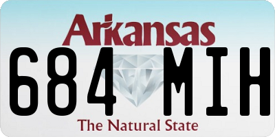 AR license plate 684MIH