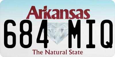 AR license plate 684MIQ