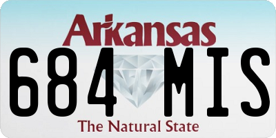 AR license plate 684MIS