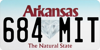 AR license plate 684MIT