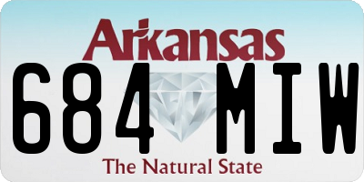 AR license plate 684MIW