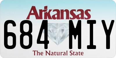 AR license plate 684MIY
