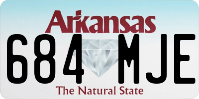 AR license plate 684MJE