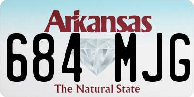 AR license plate 684MJG