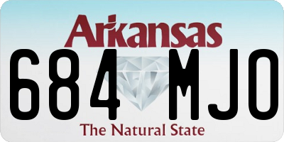 AR license plate 684MJO
