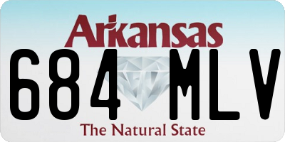 AR license plate 684MLV
