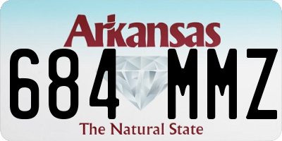AR license plate 684MMZ