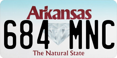 AR license plate 684MNC