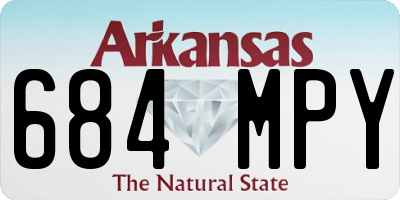 AR license plate 684MPY