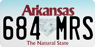 AR license plate 684MRS