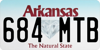 AR license plate 684MTB