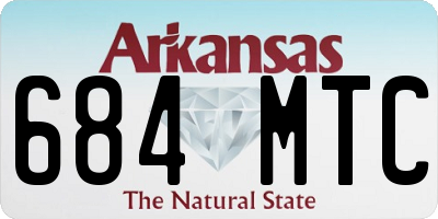 AR license plate 684MTC