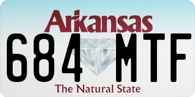 AR license plate 684MTF