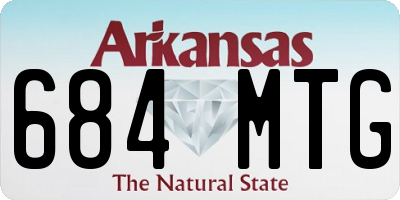 AR license plate 684MTG