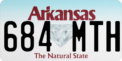 AR license plate 684MTH