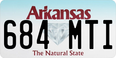 AR license plate 684MTI