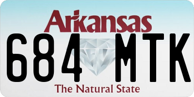 AR license plate 684MTK