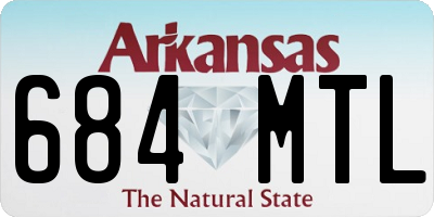 AR license plate 684MTL