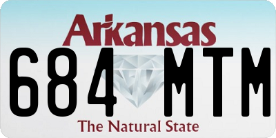 AR license plate 684MTM