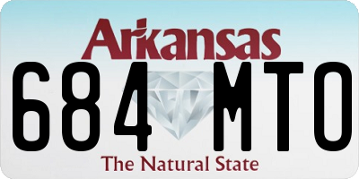 AR license plate 684MTO