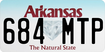 AR license plate 684MTP