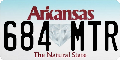 AR license plate 684MTR