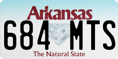 AR license plate 684MTS