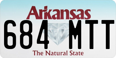 AR license plate 684MTT