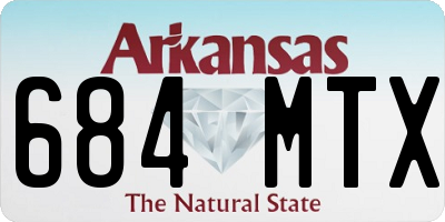 AR license plate 684MTX
