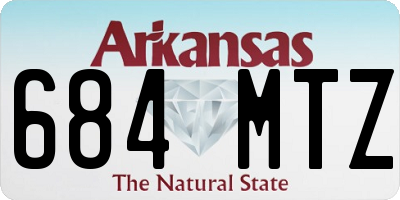 AR license plate 684MTZ