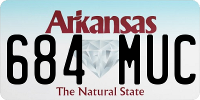 AR license plate 684MUC