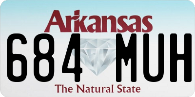 AR license plate 684MUH