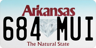 AR license plate 684MUI