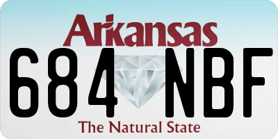 AR license plate 684NBF