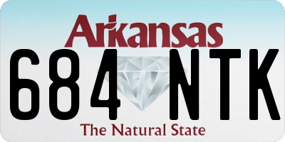 AR license plate 684NTK