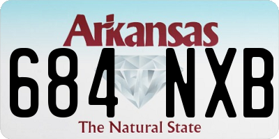 AR license plate 684NXB