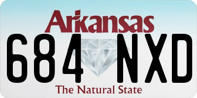 AR license plate 684NXD