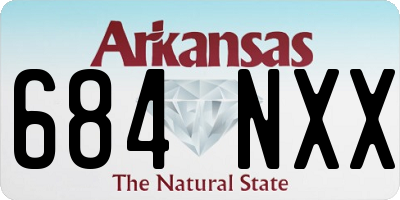 AR license plate 684NXX