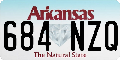 AR license plate 684NZQ