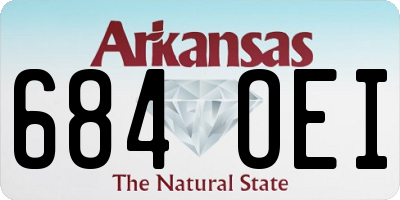 AR license plate 684OEI
