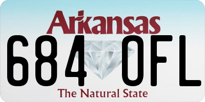 AR license plate 684OFL