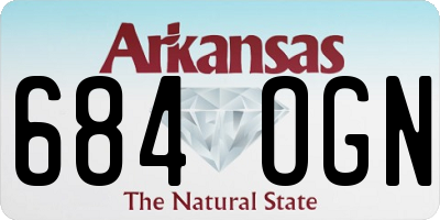 AR license plate 684OGN