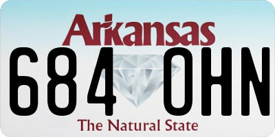 AR license plate 684OHN