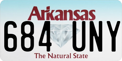 AR license plate 684UNY
