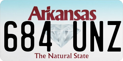 AR license plate 684UNZ