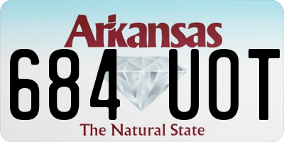 AR license plate 684UOT